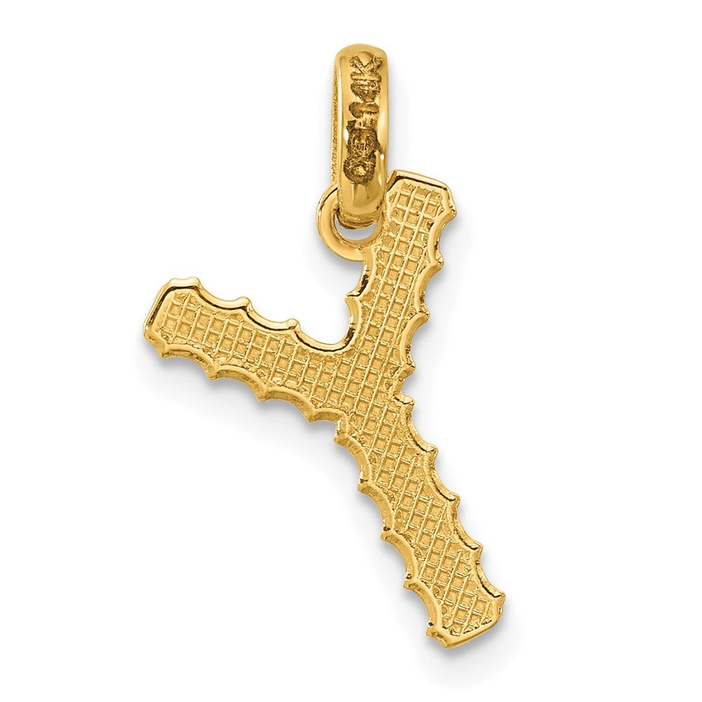 Charlie & Co Jewelry | 14ky Fancy Twist  Letter Y - Model D5677Y