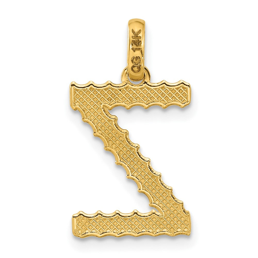 Charlie & Co Jewelry | 14ky Fancy Twist Letter Z - Model D5677Z