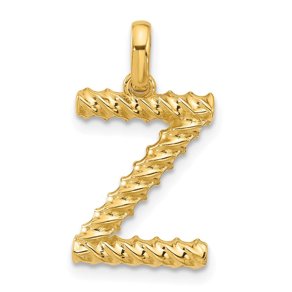 Charlie & Co Jewelry | 14ky Fancy Twist Letter Z - Model D5677Z