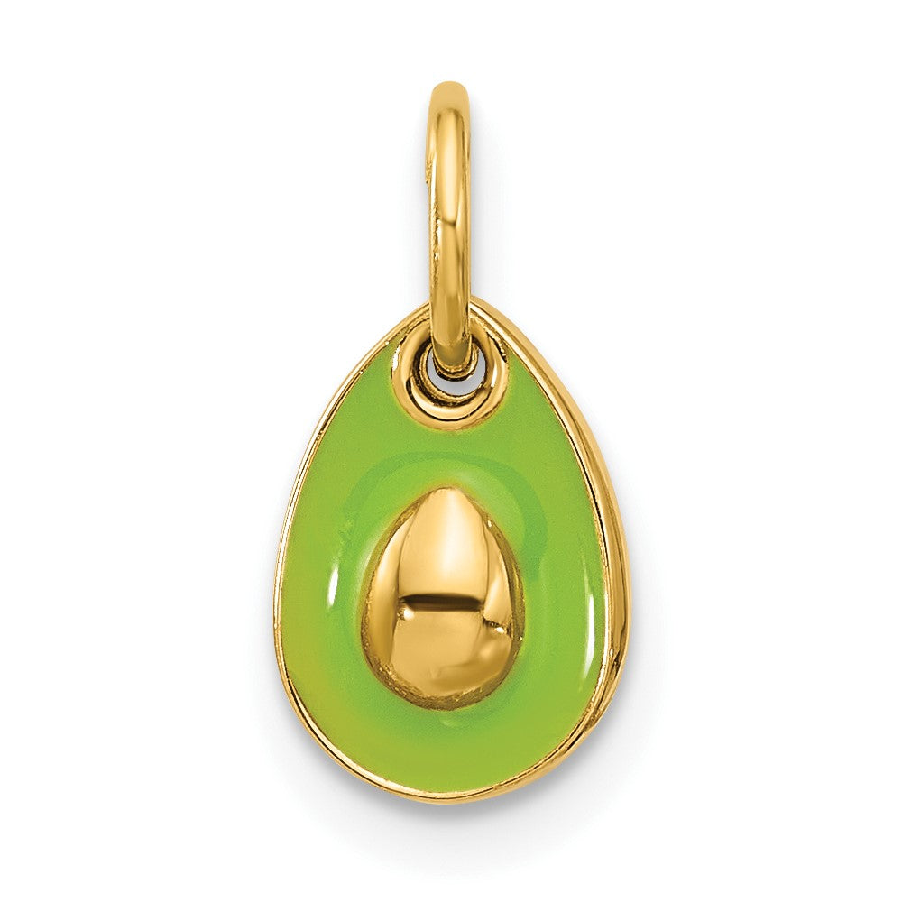 Charlie & Co Jewelry | 14ky Fancy Avocado With Green Epoxy - Model D5686