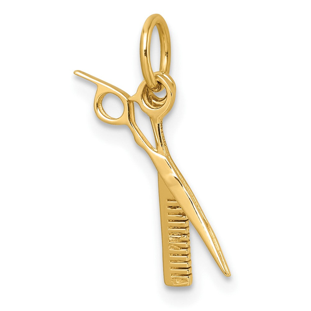Charlie & Co Jewelry | 14ky Fancy Comb And Scissors Pendant - Model D5712
