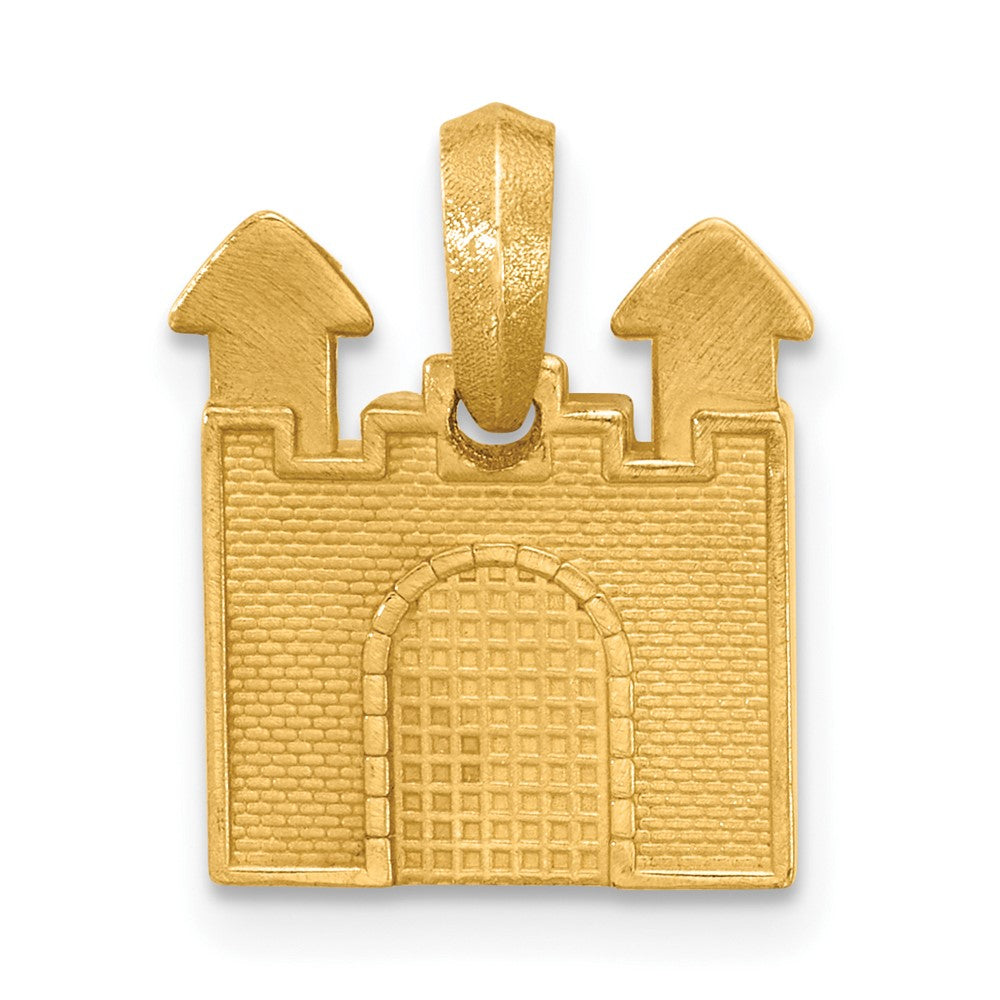 Charlie & Co Jewelry | 14ky 2d Castle Pendant - Model D5725