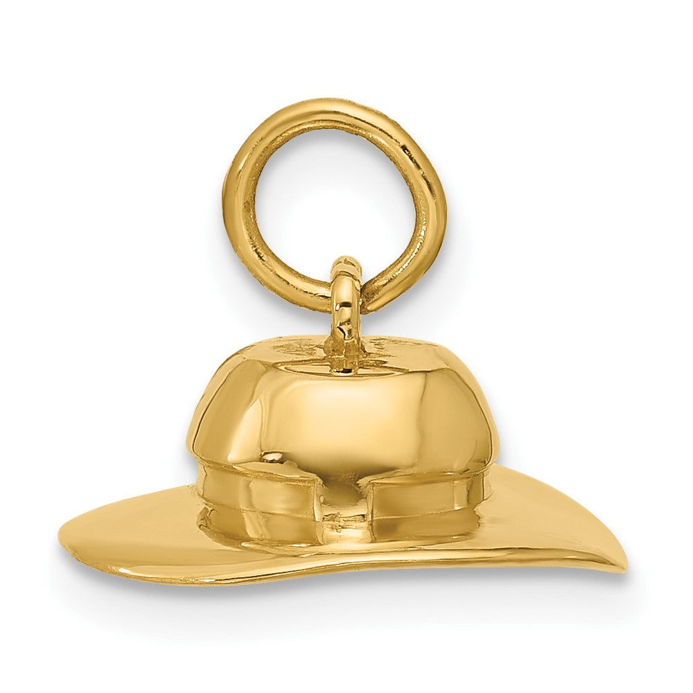 Charlie & Co Jewelry | 14ky Sun Hat Charm - Model D5729