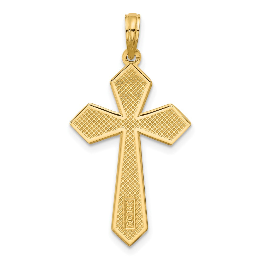 Charlie & Co Jewelry | 14k Polished Pointed Christian Cross Pendant - Model D5736