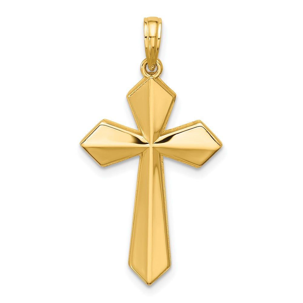 Charlie & Co Jewelry | 14k Polished Pointed Christian Cross Pendant - Model D5736
