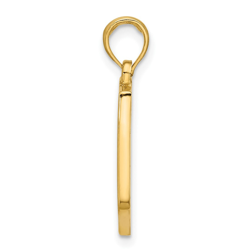 Charlie & Co Jewelry | 14k Polished Shield With Cross Pendant - Model D5737