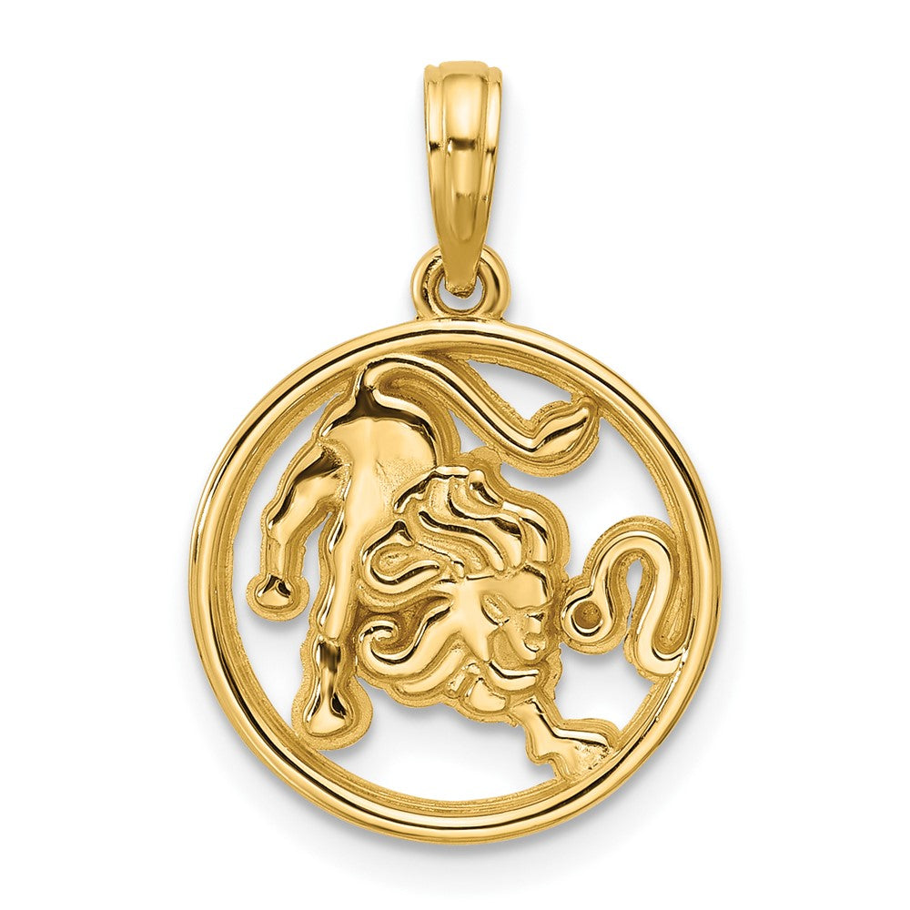 Charlie & Co Jewelry | 14k Polished Round Leo Pendant - Model D5739