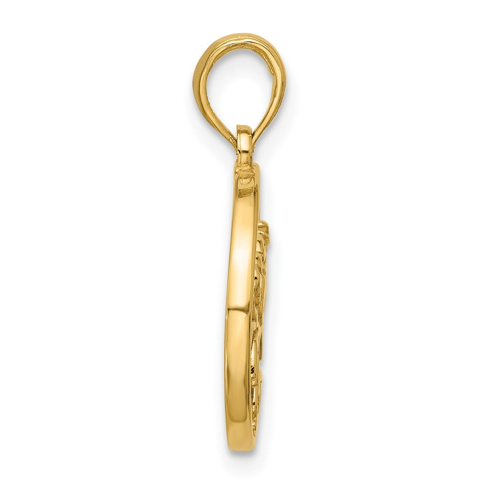 Charlie & Co Jewelry | 14k Polished Round Cancer Pendant - Model D5741