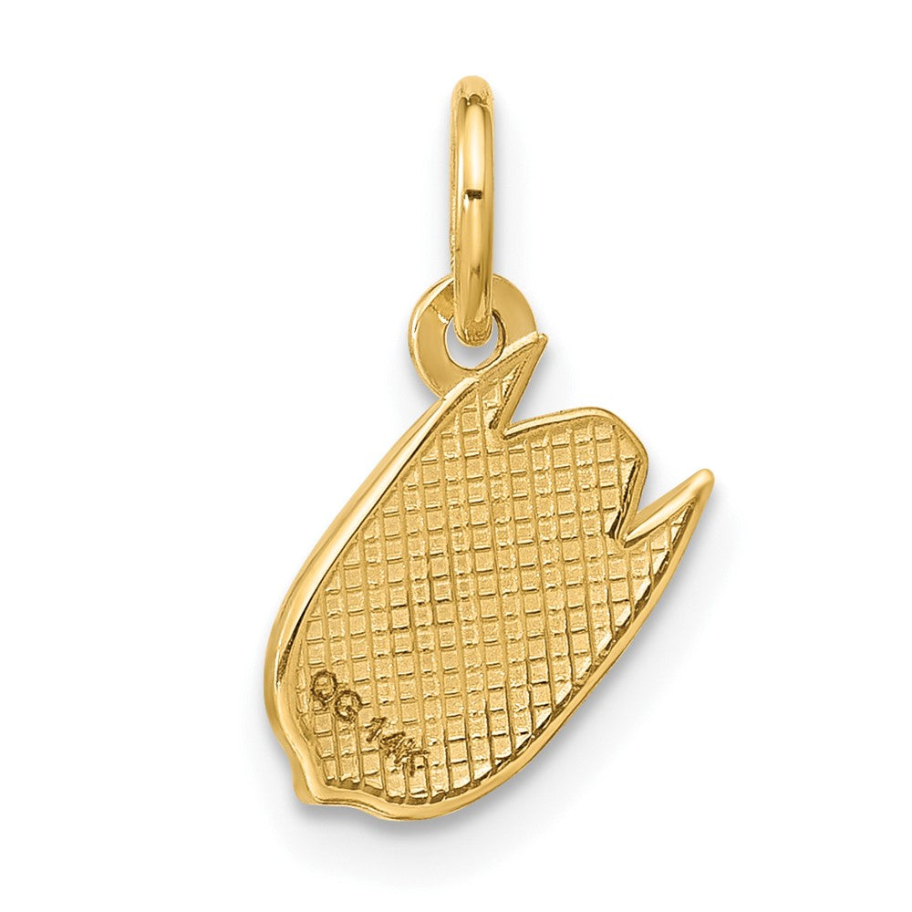 Charlie & Co Jewelry | 14k Polished Enameled Pistachio Pendant - Model D5757