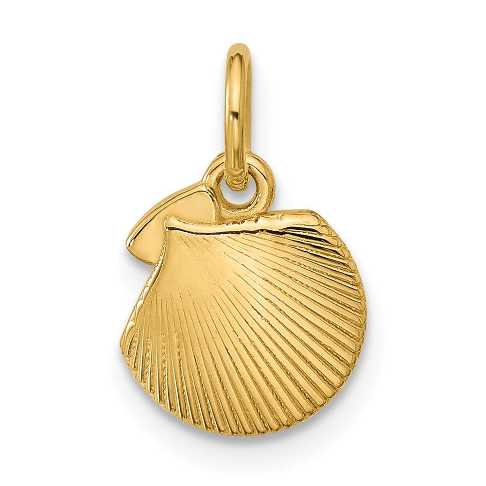 Charlie & Co Jewelry | 14k Polished Textured Seashell Pendant - Model D5758