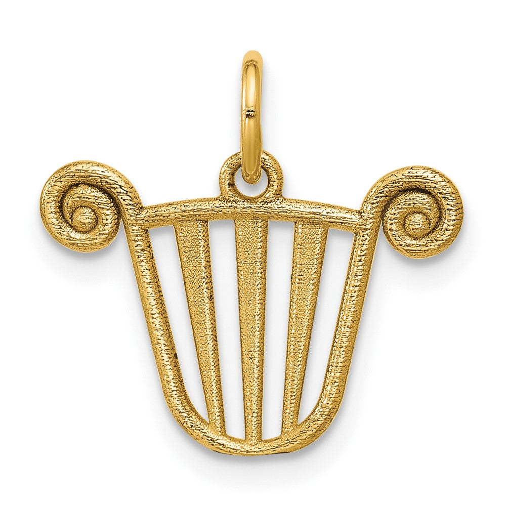Charlie & Co Jewelry | 14k Polished Lyre Pendant - Model D5764