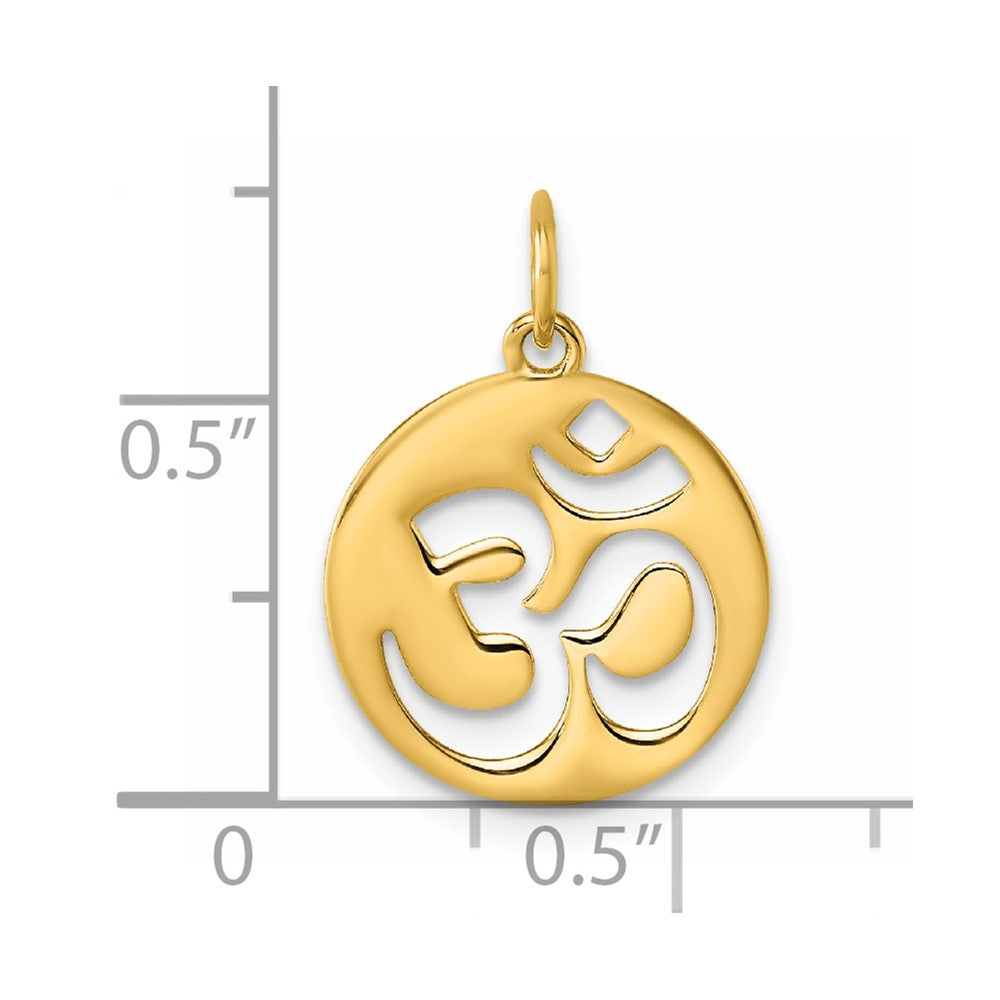 Charlie & Co Jewelry | 14k Polished Om Hinduism Symbol Pendant - Model D5767