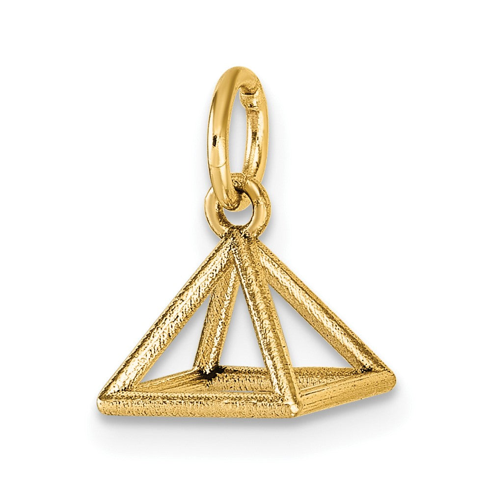 Charlie & Co Jewelry | 14k Polished Rectangular Pyramid Shape Pendant - Model D5788