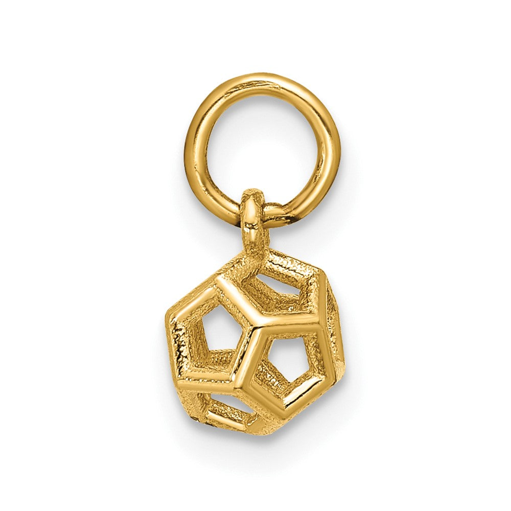 Charlie & Co Jewelry | 14k Polished Icosahedron Shape Pendant - Model D5797