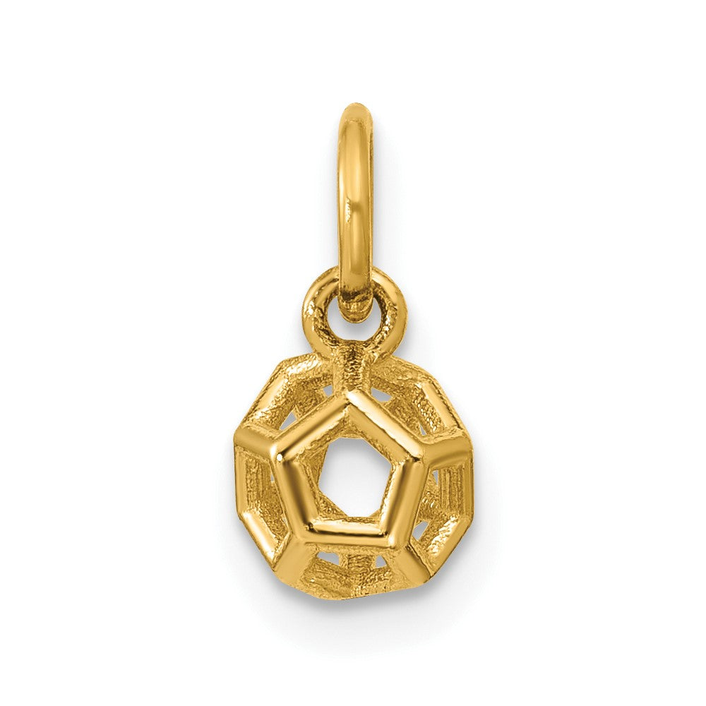 Charlie & Co Jewelry | 14k Polished Icosahedron Shape Pendant - Model D5797