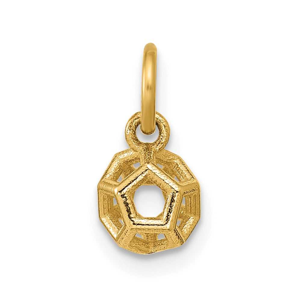 Charlie & Co Jewelry | 14k Polished Icosahedron Shape Pendant - Model D5797