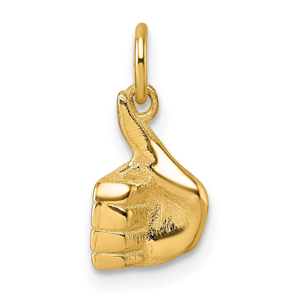 Charlie & Co Jewelry | 14k Polished Thumbs Up Hand Pendant - Model D5799