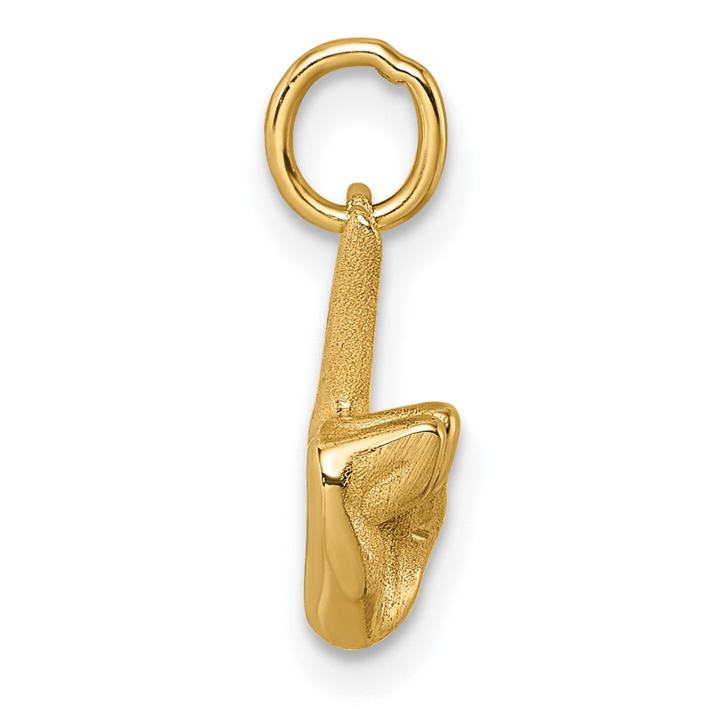 Charlie & Co Jewelry | 14k Polished Peace Hand Pendant - Model D5804