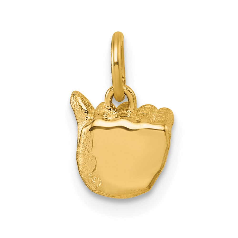 Charlie & Co Jewelry | 14k American Sign Language Alphabet Fingerspelling Sign A Pendant - Model D5808A