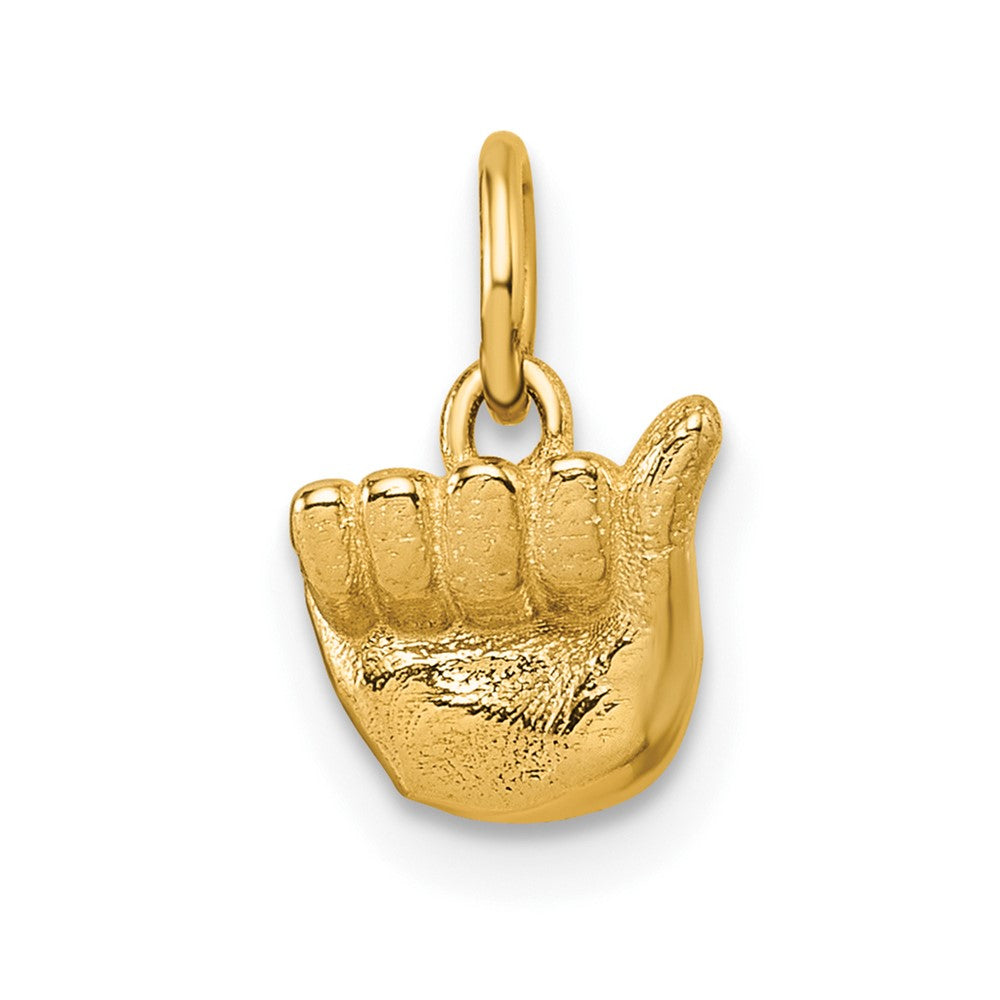 Charlie & Co Jewelry | 14k American Sign Language Alphabet Fingerspelling Sign A Pendant - Model D5808A