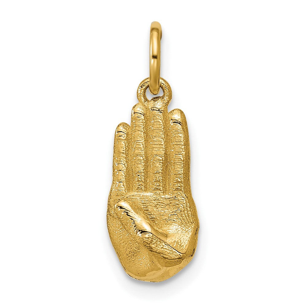 Charlie & Co Jewelry | 14k American Sign Language Alphabet Fingerspelling Sign B Pendant - Model D5808B