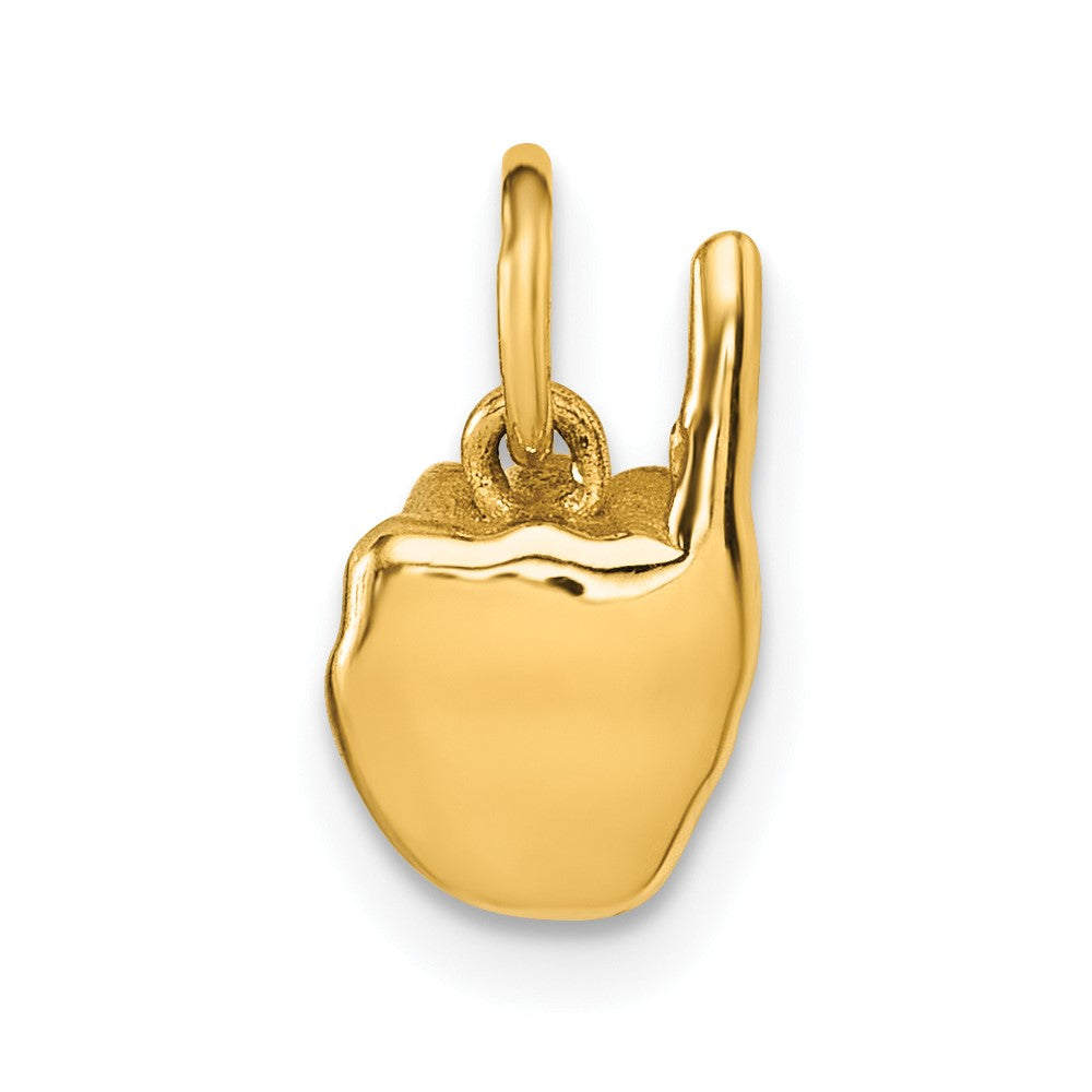 Charlie & Co Jewelry | 14k American Sign Language Alphabet Fingerspelling Sign I Pendant - Model D5808I