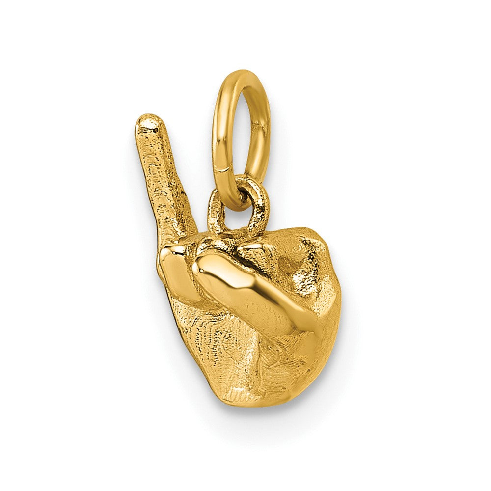 Charlie & Co Jewelry | 14k American Sign Language Alphabet Fingerspelling Sign I Pendant - Model D5808I