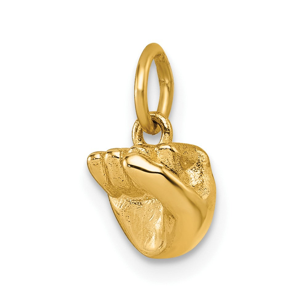 Charlie & Co Jewelry | 14k American Sign Language Alphabet Fingerspelling Sign S Pendant - Model D5808S