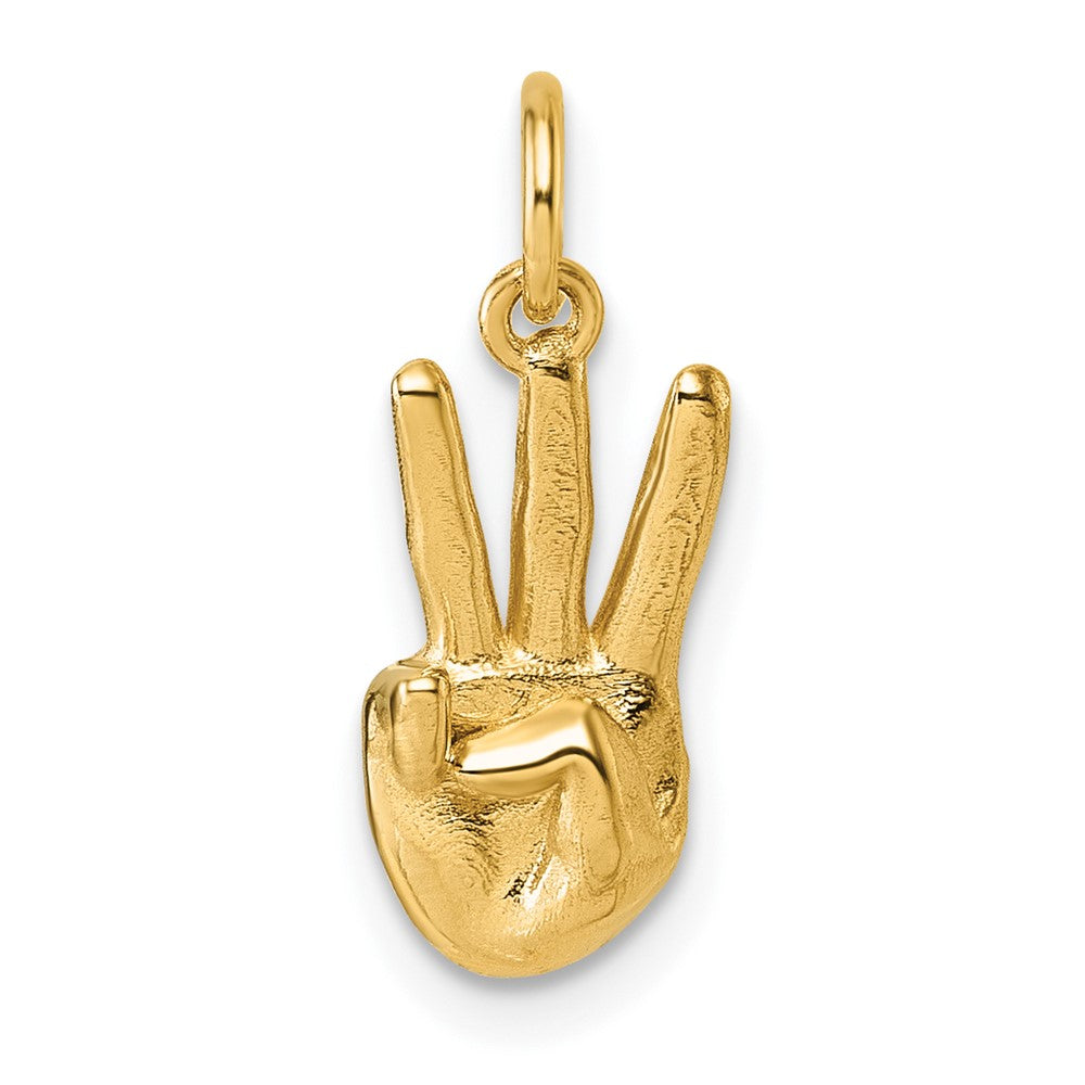 Charlie & Co Jewelry | 14k American Sign Language Alphabet Fingerspelling Sign W Pendant - Model D5808W