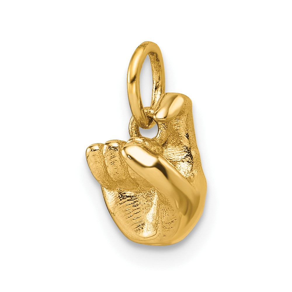 Charlie & Co Jewelry | 14k American Sign Language Alphabet Fingerspelling Sign X Pendant - Model D5808X
