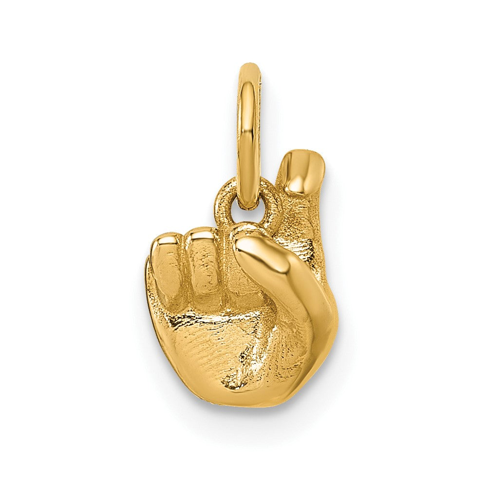 Charlie & Co Jewelry | 14k American Sign Language Alphabet Fingerspelling Sign X Pendant - Model D5808X