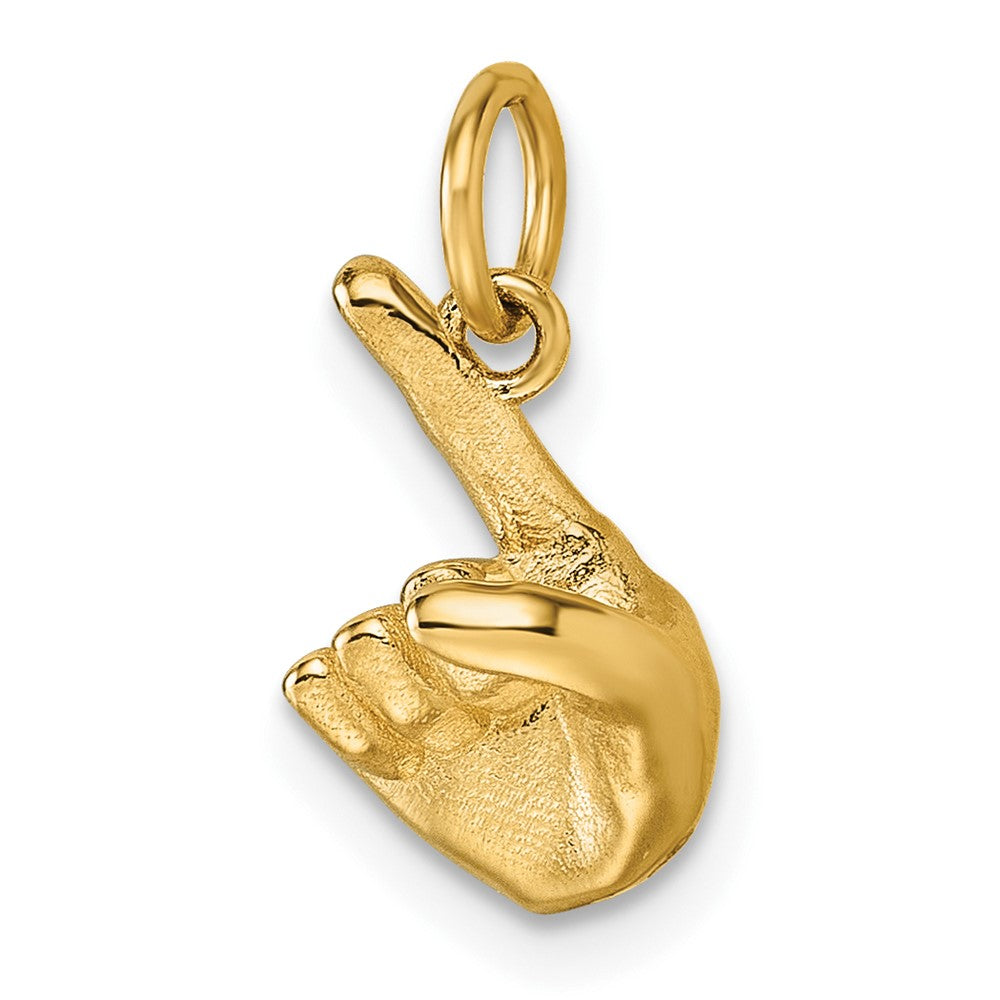 Charlie & Co Jewelry | 14k American Sign Language Alphabet Fingerspelling Sign Z Pendant - Model D5808Z