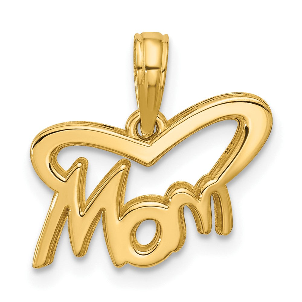 Charlie & Co Jewelry | 14k Polished Mom Pendant - Model D5811