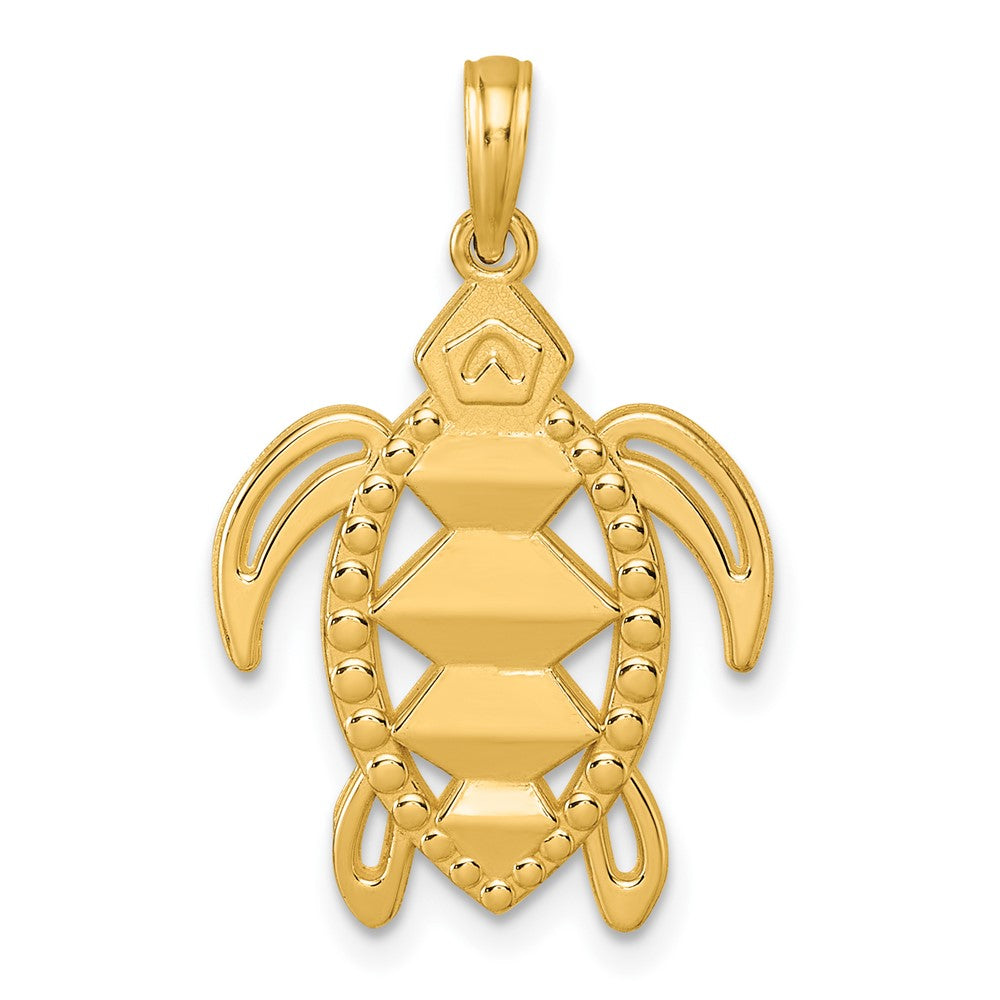 Charlie & Co Jewelry | 14k Polished Turtle Pendant - Model D5819