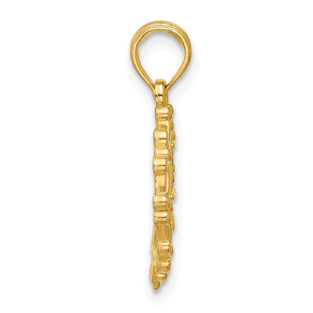 Charlie & Co Jewelry | 14k Polished Eiffel Tower W/separate Heart Pendant - Model D5820