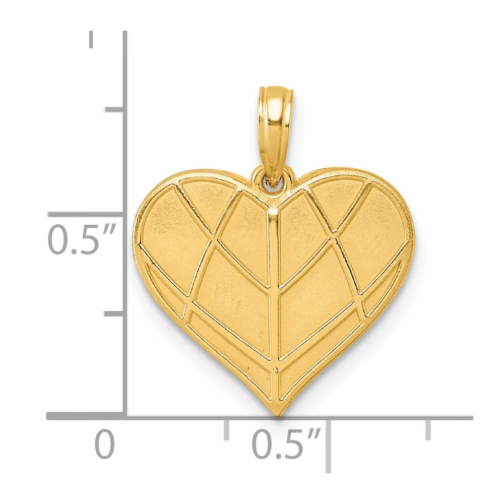 Charlie & Co Jewelry | 14k Polished Heart Pendant - Model D5821