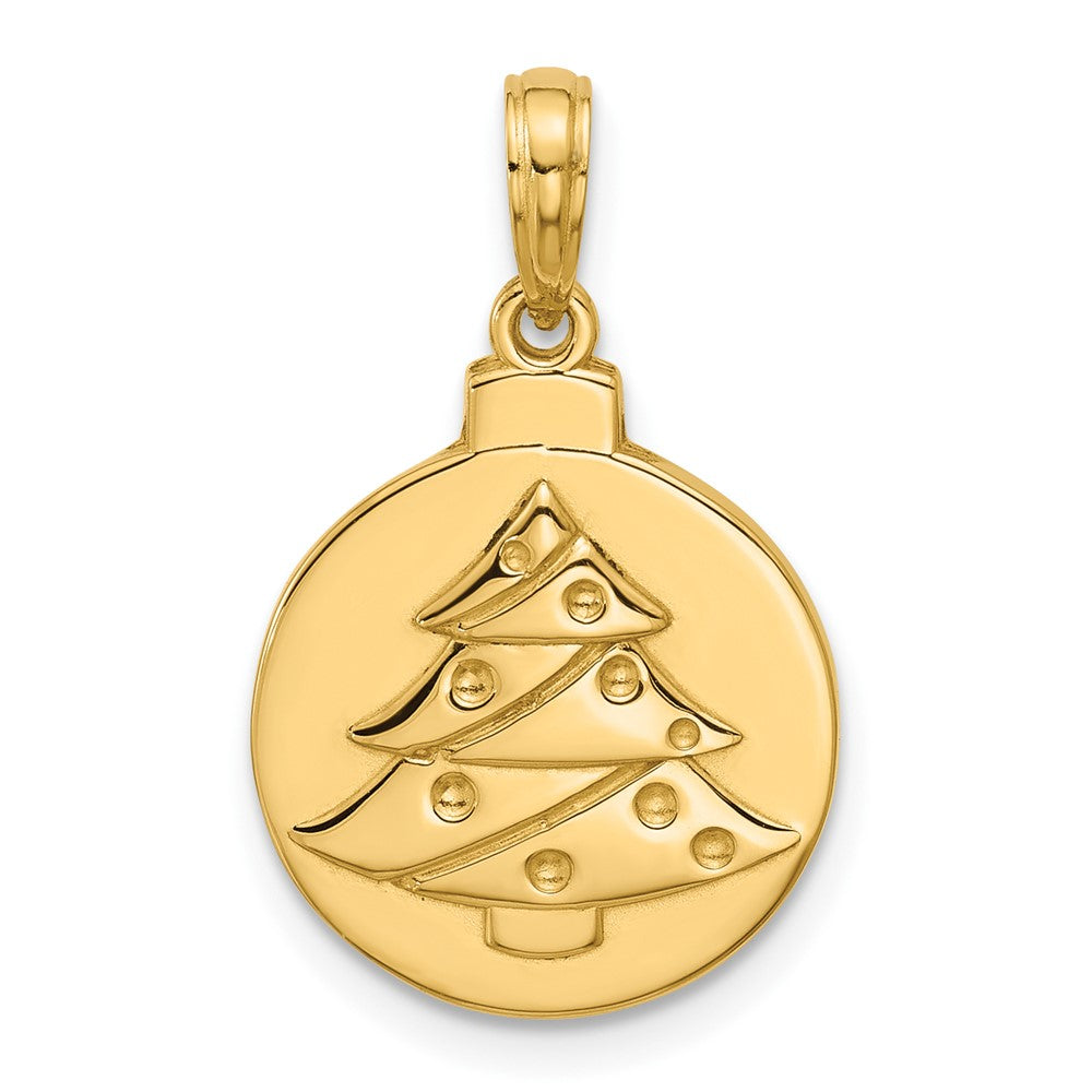 Charlie & Co Jewelry | 14k Polished Christmas Tree Ornament Pendant - Model D5832