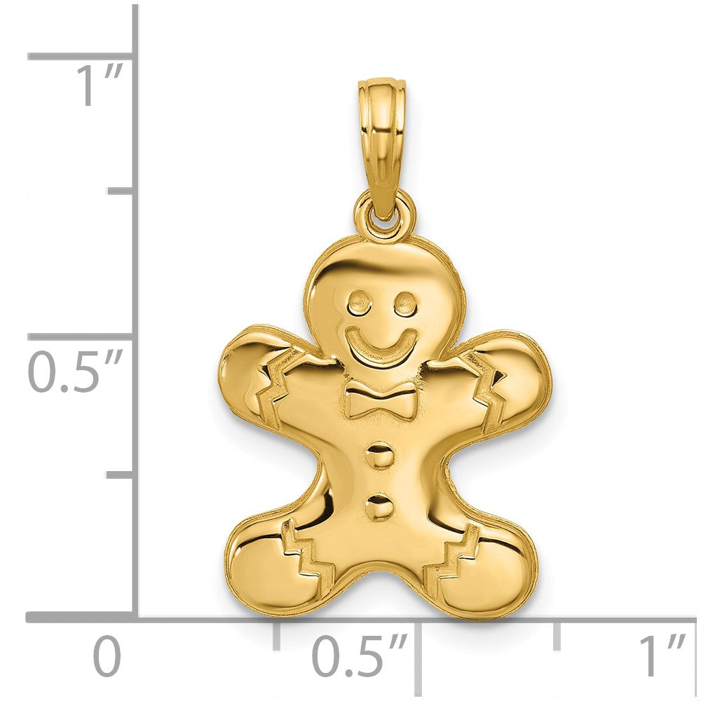 Charlie & Co Jewelry | 14k Polished Gingerbread Pendant - Model D5834