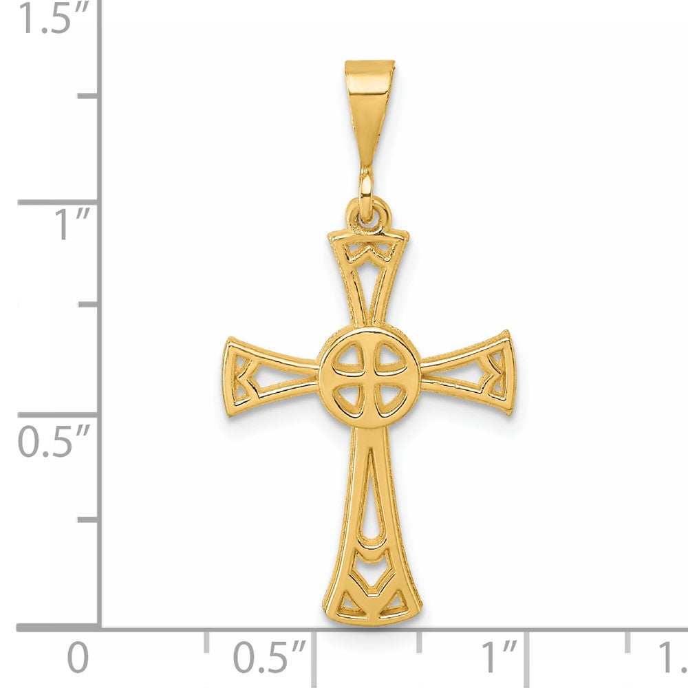 Charlie & Co Jewelry | 14k Polished Cross Pendant - Model D5842