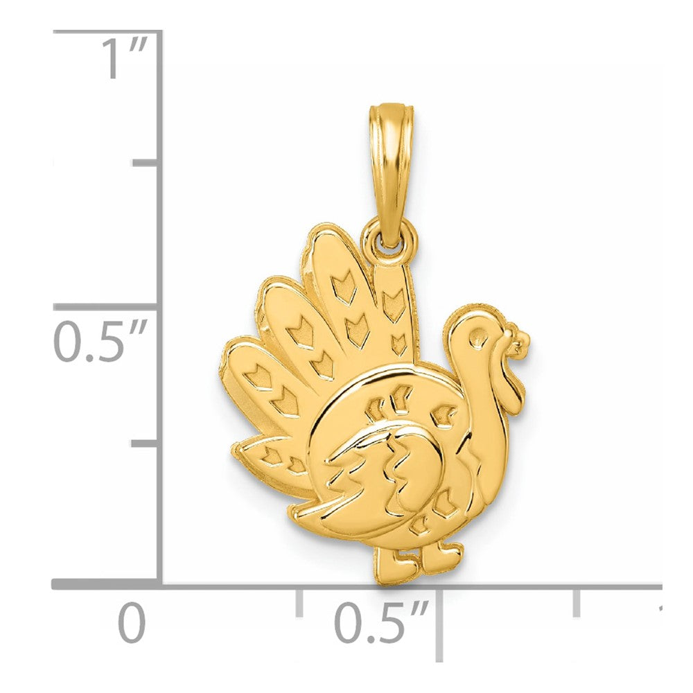 Charlie & Co Jewelry | 14k Polished Turkey Pendant - Model D5843