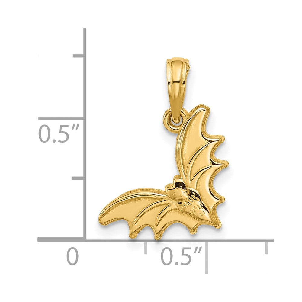Charlie & Co Jewelry | 14k Polished Bat Pendant - Model D5849