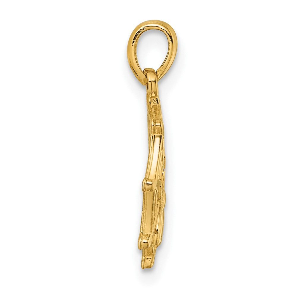 Charlie & Co Jewelry | 14k Polished Spider Web Pendant - Model D5851
