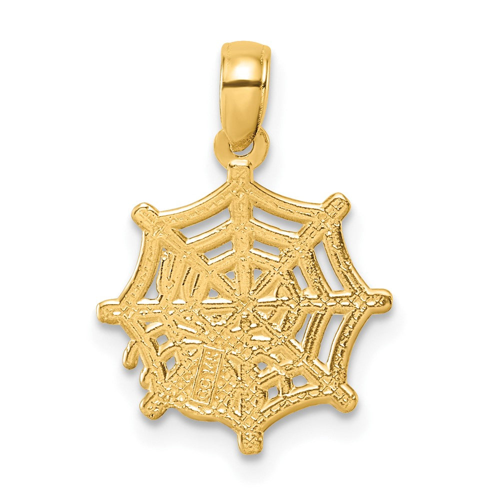 Charlie & Co Jewelry | 14k Polished Spider Web Pendant - Model D5851