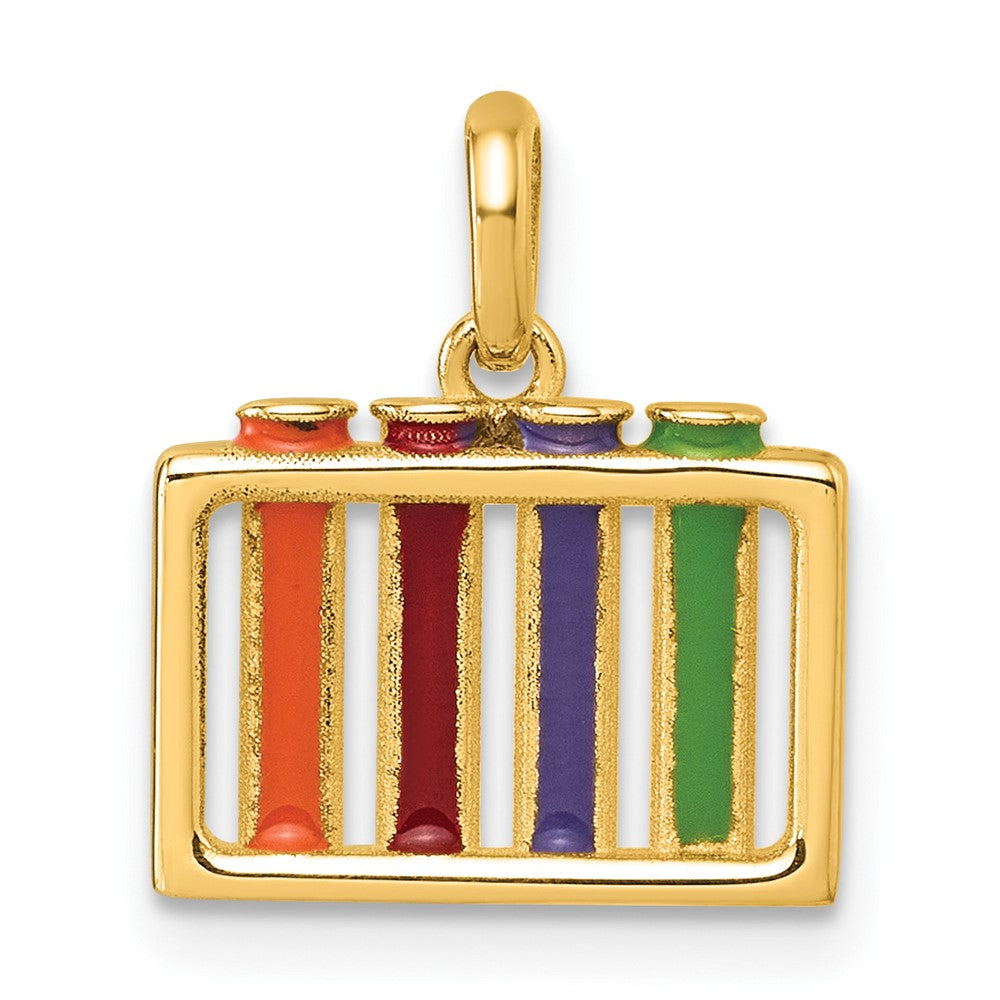 Charlie & Co Jewelry | 14k Polished Enameled Test Tubes Pendant - Model D5861