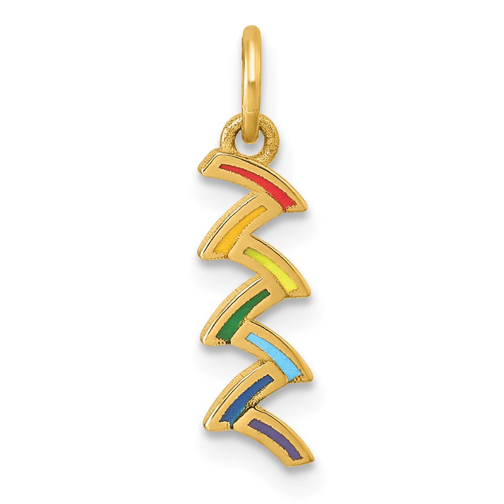 Charlie & Co Jewelry | 14k Polished Enameled Rainbow Falls Pendant - Model D5863