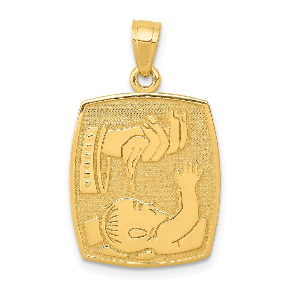 Charlie & Co Jewelry | 14k Satin / Polished Baptism Pendant - Model D799