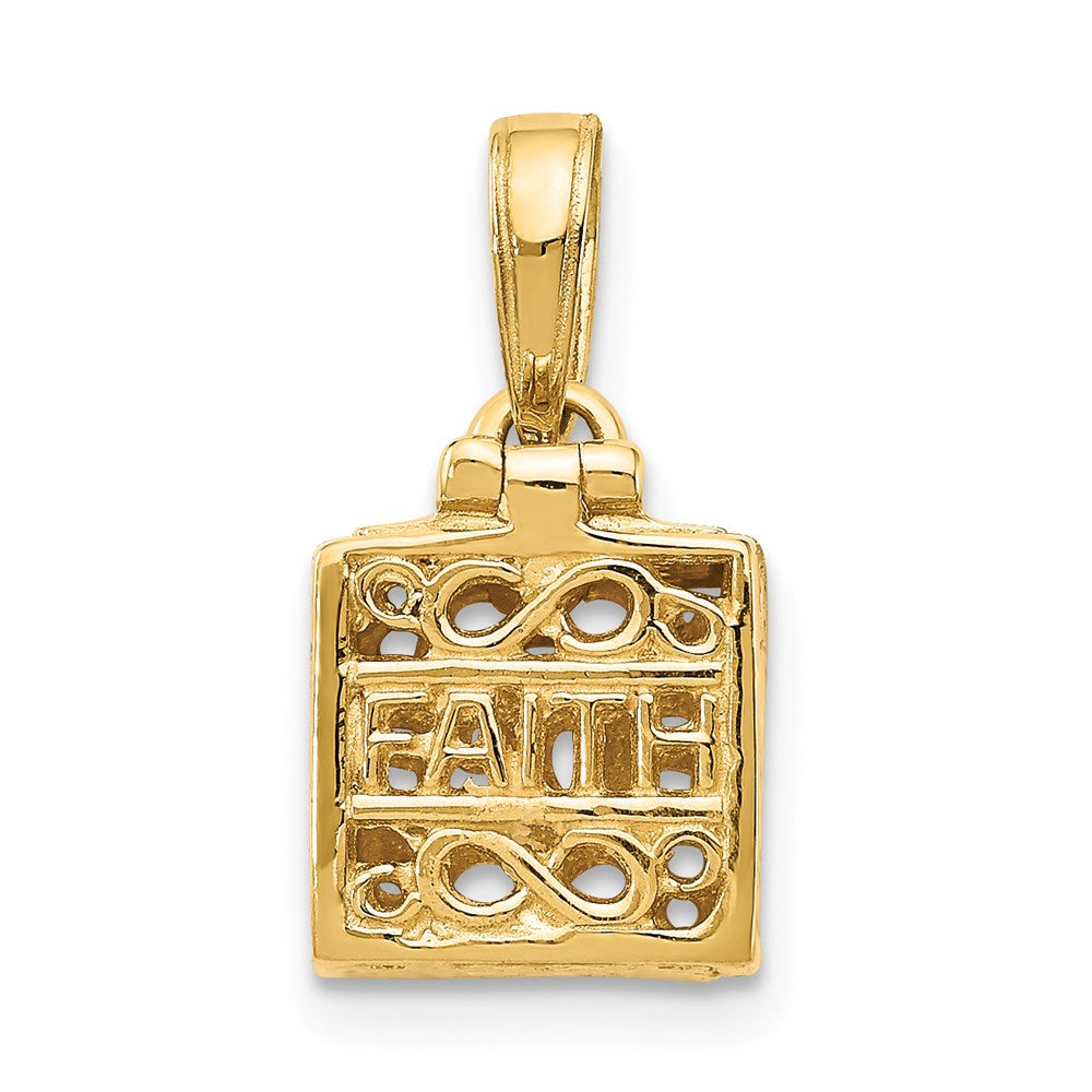 Charlie & Co Jewelry | 14k 3d Faith And Hope Prayer Box Charm - Model D986