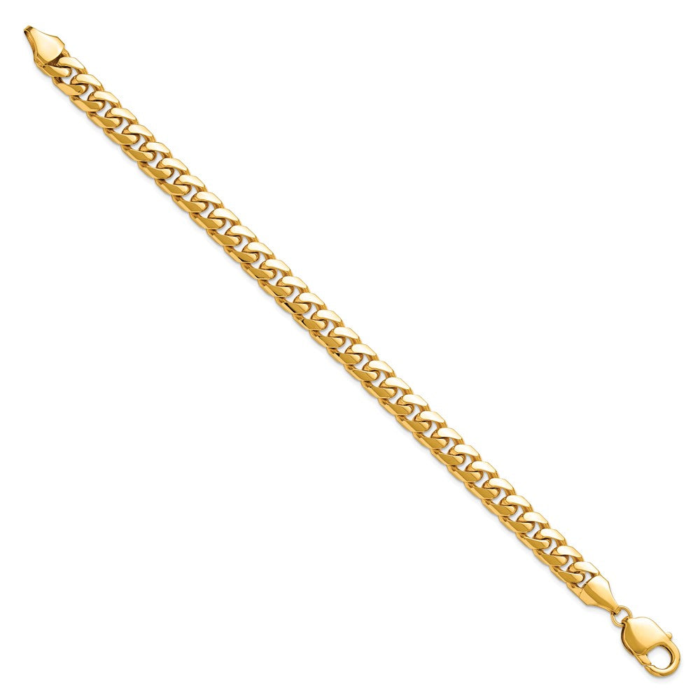 14k 8mm Solid Miami Cuban Chain Bracelet - Model DCU250-9 - Charlie & Co. Jewelry