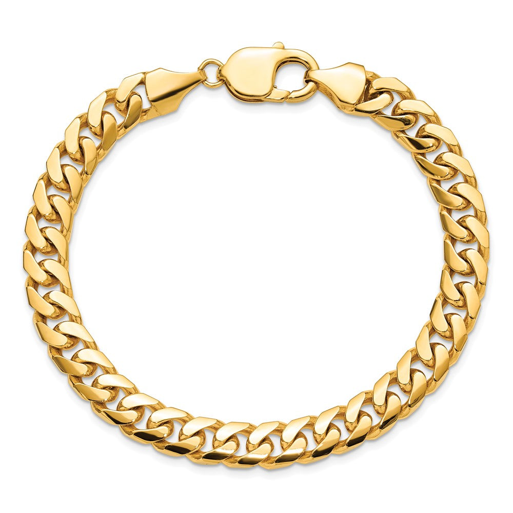 14k 8mm Solid Miami Cuban Chain Bracelet - Model DCU250-9 - Charlie & Co. Jewelry