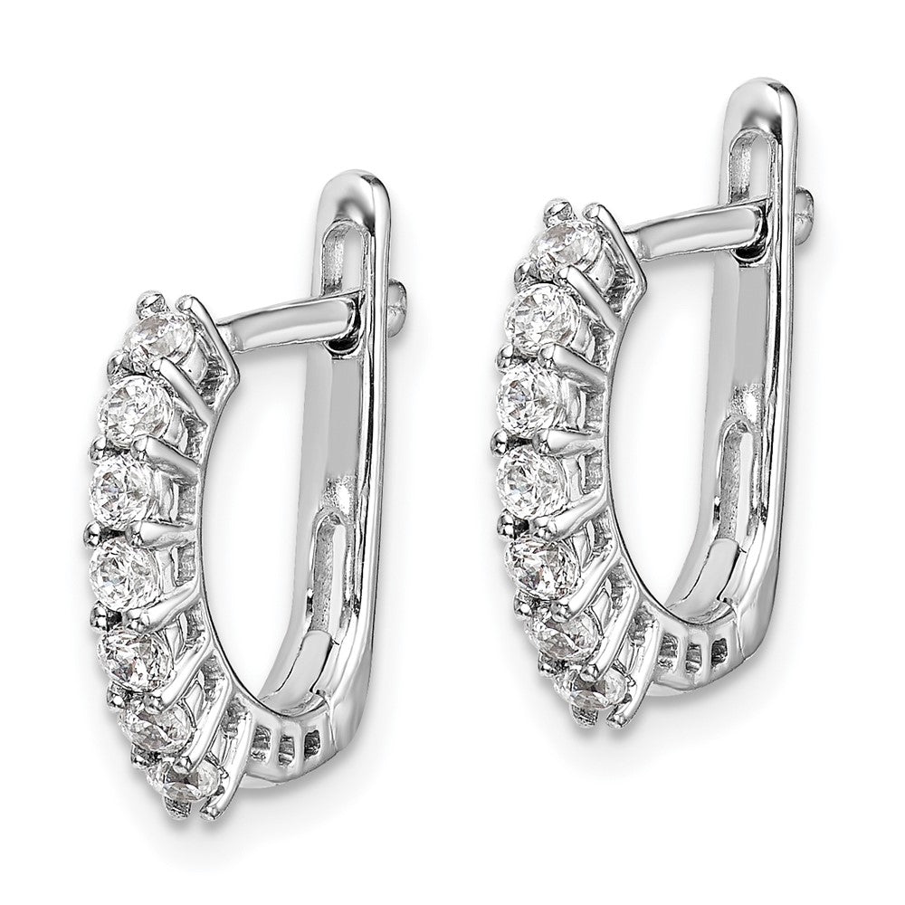 White Gold Fancy Hinged Diamond Earrings - Model EM5397-040-WA - Charlie & Co. Jewelry